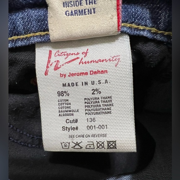 Citizens of Humanity Kelly Stretch 001 Low Waist Bootcut Jeans Size 25 - Picture 9 of 11